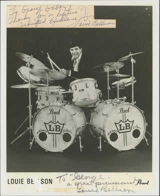 Bellson, Louie. (1924–2009) Signed Photograph to George Gaber