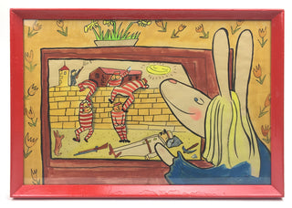 Bemelmans, Ludwig.  (1898–1962) "A Tale of Two Glimps" - Two Large Original Gouaches from his 1946 Book