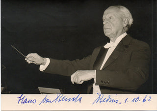 Benda, Hans von. (1888 - 1972) Signed Photograph