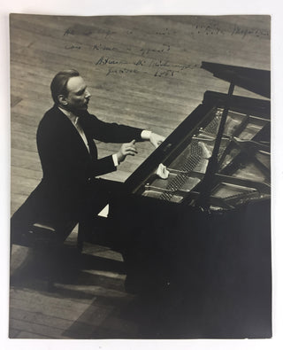 Benedetti Michelangeli, Arturo. (1920–1995) [Magaloff, Nikita. (1912–1992)] Rare Signed Photograph to Nikita Magaloff