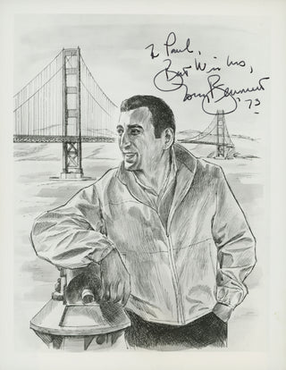 Bennett, Tony. (1926 - 2023) Signed San Francisco landscape Promotional Portrait