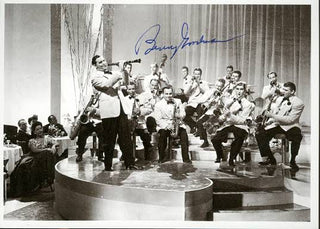 [Jazz & Song] Goodman, Benny. (1909 - 1986) Signed Photograph with Clarinet