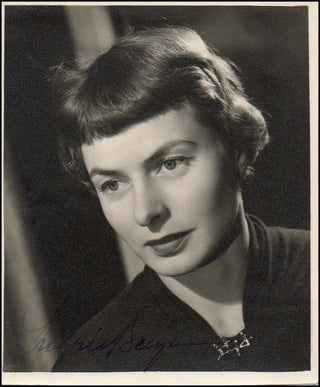 [Film] Bergman, Ingrid. (1915–1982) [McBean, Angus. (1904–1990)] Signed Angus McBean Photograph