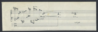 Berio, Luciano. (1925–2003) "Sequenza IV" - Autograph Musical Quotation with Typed Letter Signed