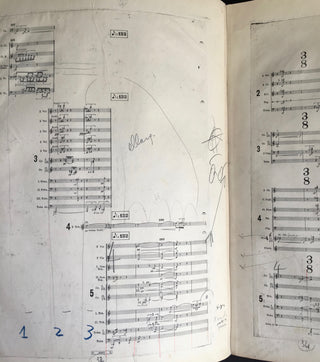 Berio, Luciano. (1925-2003) Allelujah II - BERIO'S PROOF COPY WITH HIS MARKINGS