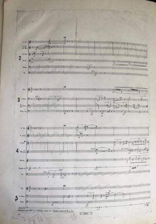 Berio, Luciano. (1925-2003) Allelujah II - BERIO'S PROOF COPY WITH HIS MARKINGS