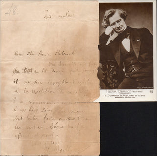 Berlioz, Hector. (1803 - 1869) Autograph Letter to Habeneck