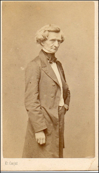 Berlioz, Hector. (1803 - 1869) Early CDV Portrait Photograph