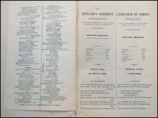 Berlioz, Hector. (1803-1869) L’enfance du Christ = Des Heiland’s Kindheit : trilogie sacrée : texte français et allemand, œuvre 25 / paroles et musique de Hector Berlioz ; transcrite par A. Méreaux et Th. Ritter ; paroles françaises, avec traduction allem