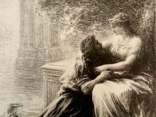 [Berlioz, Hector. (1803–1869)] Fantin-Latour, Henry. (1836 - 1904) Nuit d'ivresse et d'extase infinie!/ Les Troyens - Signed Lithograph