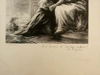 [Berlioz, Hector. (1803–1869)] Fantin-Latour, Henry. (1836 - 1904) Nuit d'ivresse et d'extase infinie!/ Les Troyens - Signed Lithograph