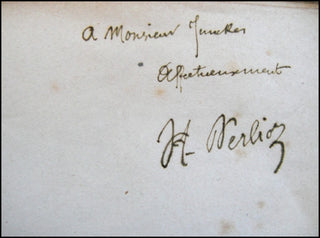 Berlioz, Hector. (1803 - 1869) Les Soirees de L&apos;Orchestre, INSCRIBED