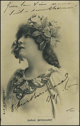 Bernhardt, Sarah. (1844-1923) Signed Photograph in "La princesse Lointaine."