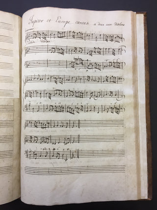 Bernier, Nicolas. (1665-1734) Cantates de Bernier - Copyist Manuscript