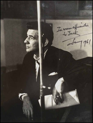 Bernstein, Leonard. (1918–1990) Large Signed Photograph inscribed to Jack Gottlieb