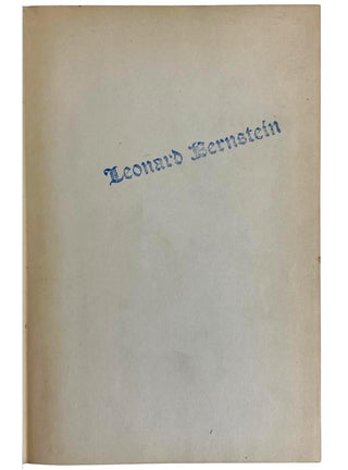 [Bernstein, Leonard. (1918–1990)] "The Partisan Reader" – from the Library of Leonard Bernstein