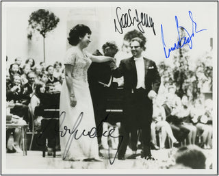 Bernstein, Leonard. (1918–1990) [Ludwig, Christa. (1928–2021) & Berry, Walter. (1929–2000)] Signed Mahler Performance Photograph, Signed by ALL THREE