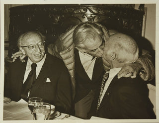 Bernstein, Leonard. (1918–1990) & Copland, Aaron. (1900–1990) & Schuman, William. (1910–1992) Two Original Photographs