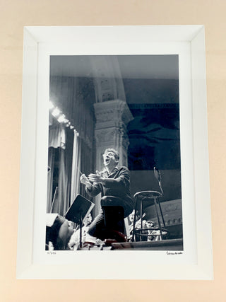 [Bernstein, Leonard. (1918–1990)] Eisenstaedt, Alfred. (1898–1995) Bernstein Conducting – Original Photograph signed by the Photographer