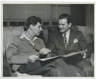 Bernstein, Leonard. (1918–1990) & Schuster, Joseph. (1903–1969) Original 1945 Photograph with Cellist, Joseph Schuster.