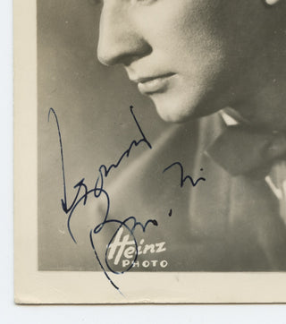 Bernstein, Leonard. (1918–1990) Early Signed Postcard Photograph