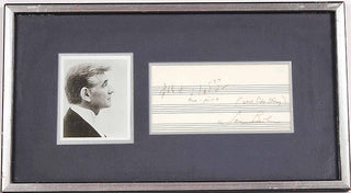 Bernstein, Leonard. (1918–1990) Autograph Musical Quotation, "Maria."