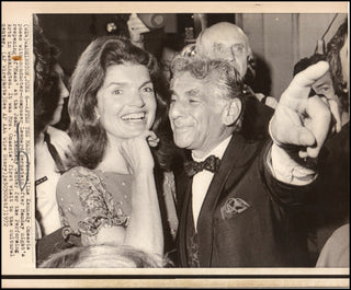 Bernstein, Leonard. (1918–1990) [Kennedy, Jacqueline. (1929–1994)] Original Photograph