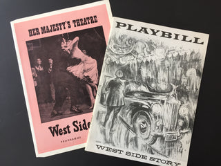 [Bernstein, Leonard. (1918–1990) & Sondheim, Stephen. (1930–2021)] "West Side Story" - Two Original New York & London Programs