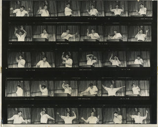 Bernstein, Leonard. (1918–1990) 1955 Contact Sheet of Missa Solemnis Tanglewood Photographs