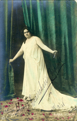 Bianchini-Cappelli, Elena. (1873-1919) Signed Photograph Postcard