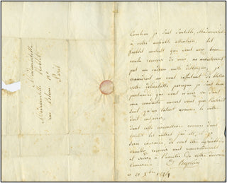 Bigottini, Émilie. (1784-1858) Autograph Letter to Lise Noblet