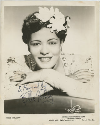 Holiday, Billie. (1915–1959) Signed Photograph