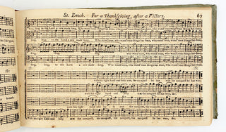 Billings, William. (1746–1800) The Continental Harmony, Containing a Number of Anthems, Fuges, and Chorusses, in Several Parts. Never Before Published. Composed by -- Author of Various Music Books. […] Published According to Act of Congress.