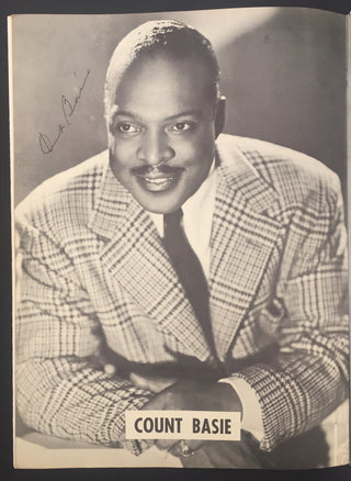 [Birdland] Basie, William James "Count." (1904–1984) & Eckstine, Billy. (1914–1993) & Vaughan, Sarah. (1924-1990) & Williams, Joe. (1918–1999) & Gibbs, Terry. (b. 1924) & Newborn Jr., Phineas. (1931–1989) & Payne, Sonny. (1926–1979) "Birdland Stars of '57