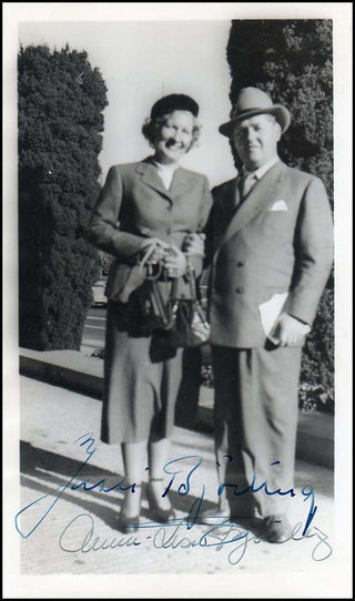 Björling,  Jussi. (1911-1960) &amp; Björling, Anna Lisa. (1910 - 2006) Signed Photograph