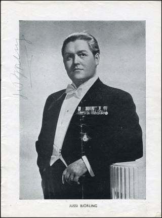 Björling,  Jussi. (1911-1960) Rare Signed Photograph