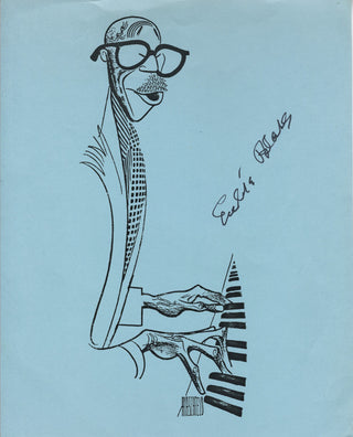 Blake, Eubie. (1887 - 1983) [Hirschfeld, Albert. (1903–2003)] Signed Hirschfeld Portrait