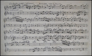 [Flute] Blavet, Michel. (1700-1768) Ier [...IIe] Recueil de Pieces Petits Airs Brunettes, Menuets, &amp;c. Avec des Doubles et Variations, Accomode pour les Flutes travers