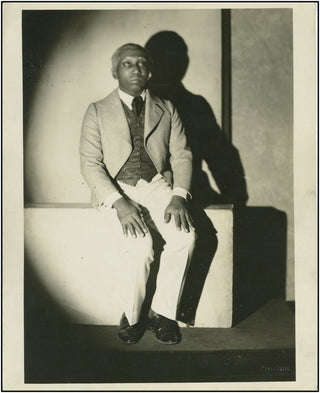 Bledsoe, Jules. (1898-1943) Original photograph from the 1927 "Show Boat" premiere