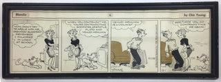 [Menuhin, Yehudi. (1916–1999)] Young, Chic. (1901–1973) "Yehudi Menuhin is a Violinist" - Original Blondie Cartoon