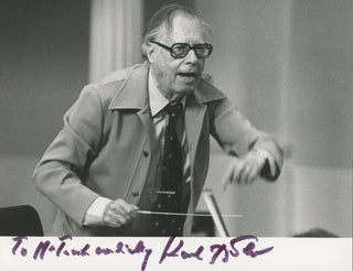 Böhm, Karl. (1894–1981) Signed Photograph