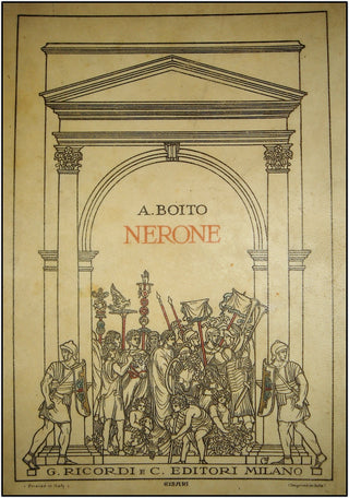 Boito, Arrigo. (1842-1918) "Nerone," Deluxe Limited Issue, bound in Vellum