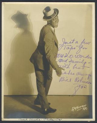 Robinson, Bill "Bojangles." (1878–1949) Signed Photograph