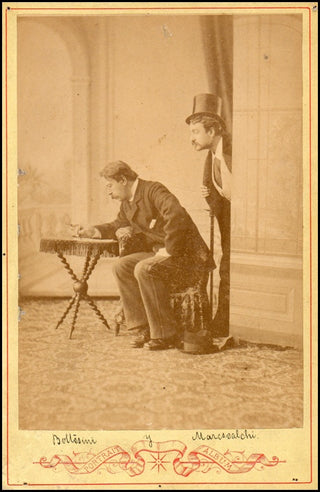 Bottesini, Giovanni. (1821 - 1889) Rare Cabinet Photograph with Marescalchi