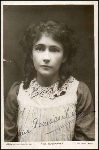 [Film & Theatre] Boucicault, Nina. (1867 - 1950) Signed Photograph of the First Peter Pan