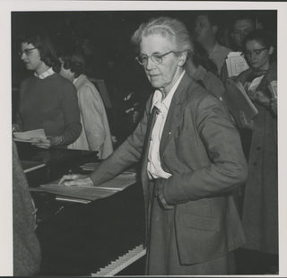 Boulanger, Nadia. (1887–1979) Original Photograph at the Crane School of Music in Potsdam, New York