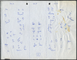 Boulez, Pierre. (1925–2016) "Figures" - Autograph Orchestral Seating Plan and Signed Program