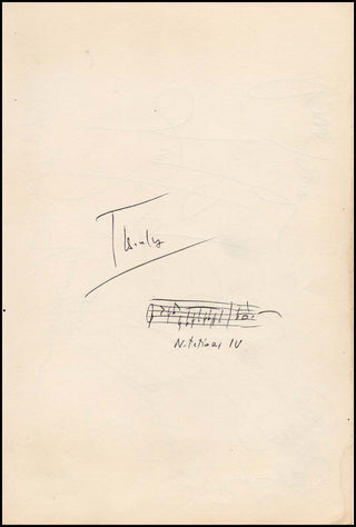 [20th Century Composer Musical Quotations] Boulez, Pierre. (1925–2016) "Notations IV" - Autograph Musical Quotation