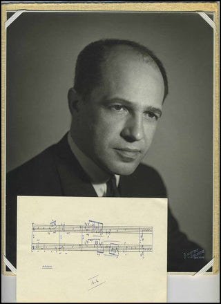 Boulez, Pierre. (1925–2016) "Notations" - Autograph Musical Quotation with Original Photograph