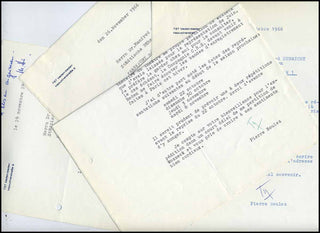 Boulez, Pierre. (1925–2016) Four Signed Letters about Wozzeck